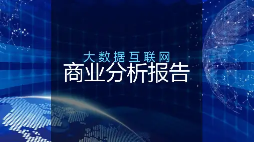 大数据互联网科技商务分析报告图文PPT课件