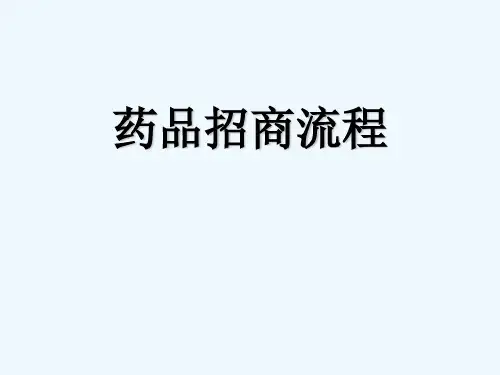 药品招商流程 PPT