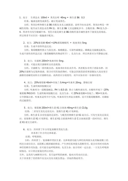 常见处方