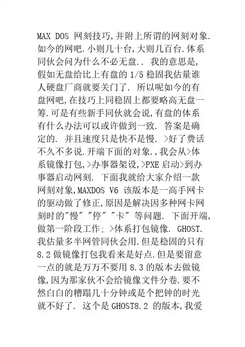 MaxDOS 网刻教程完整版[带软件]