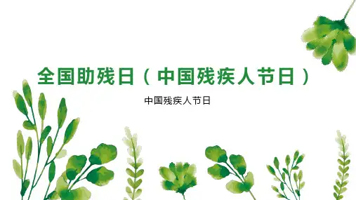 全国助残日(中国残疾人节日)