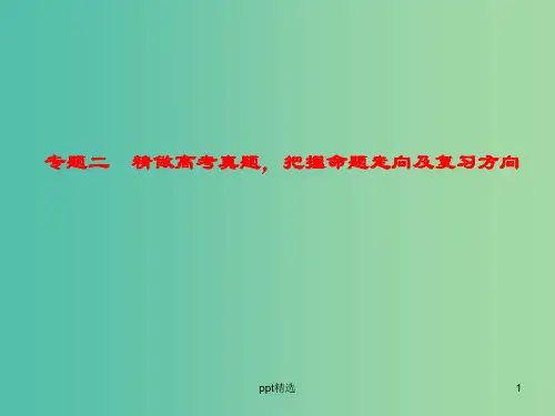 高考语文 精做高考真题 把握命题走向及复习方向考点综合提升课件