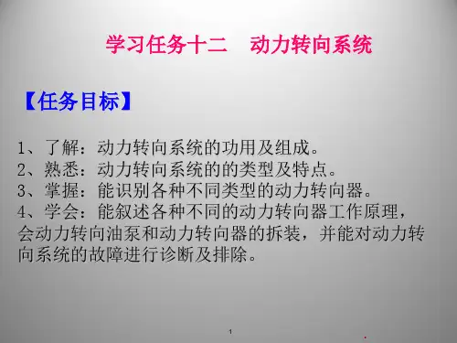 学习任务动力转向系统PPT课件