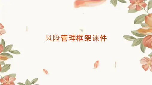 风险管理框架课件
