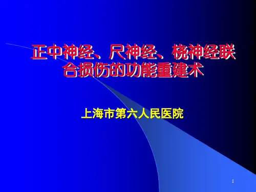 正中神经、尺神经、桡神经联合损伤的功能重建术PPT课件