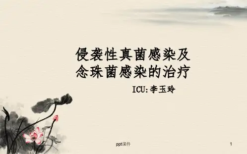侵袭性真菌感染及念珠菌感染的治疗  ppt课件
