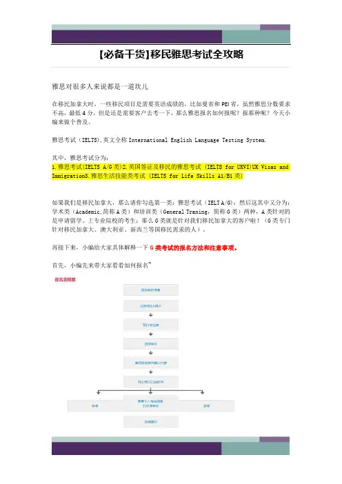 【必备干货】移民雅思考试全攻略