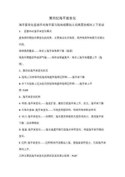 第四纪海平面变化