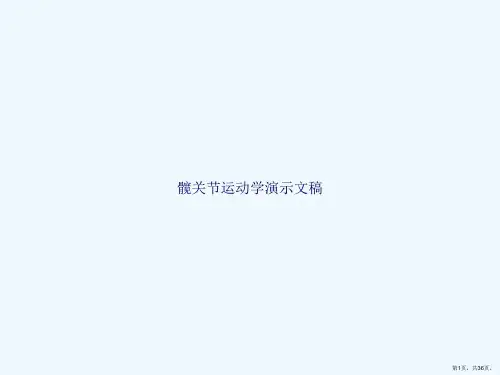 髋关节运动学演示文稿