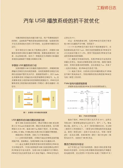 汽车USB播放系统的抗干扰优化