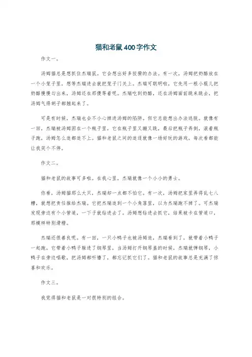 猫和老鼠400字作文