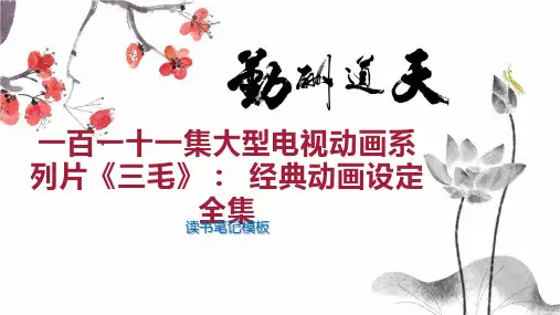 一百一十一集大型电视动画系列片《三毛》： 经典动画设定全集