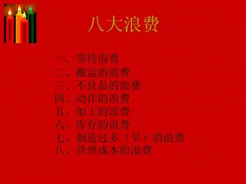 八大浪费