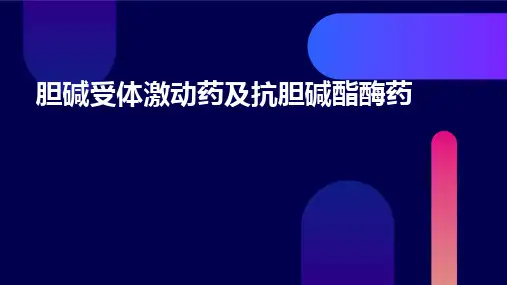 胆碱受体激动药及抗胆碱酯酶药