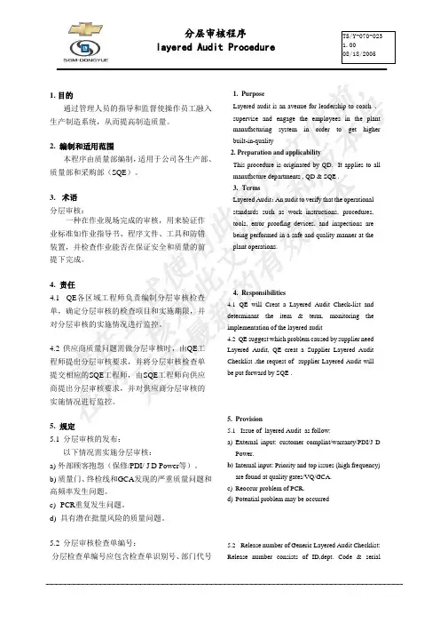 分层审核程序
