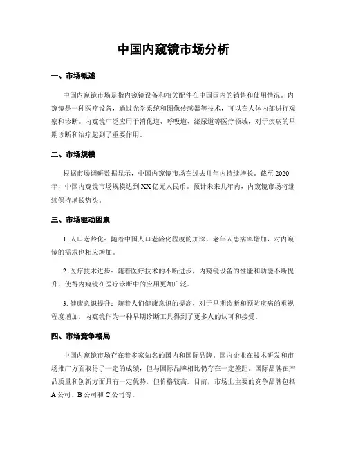 中国内窥镜市场分析