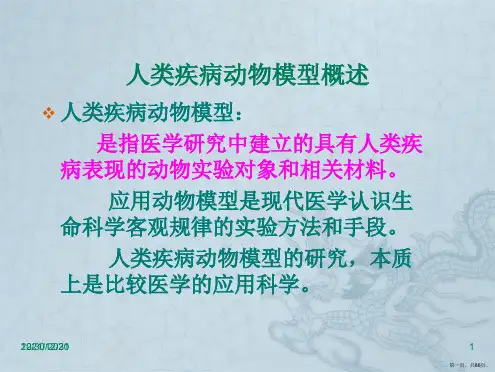 第十章-人类疾病动物模型