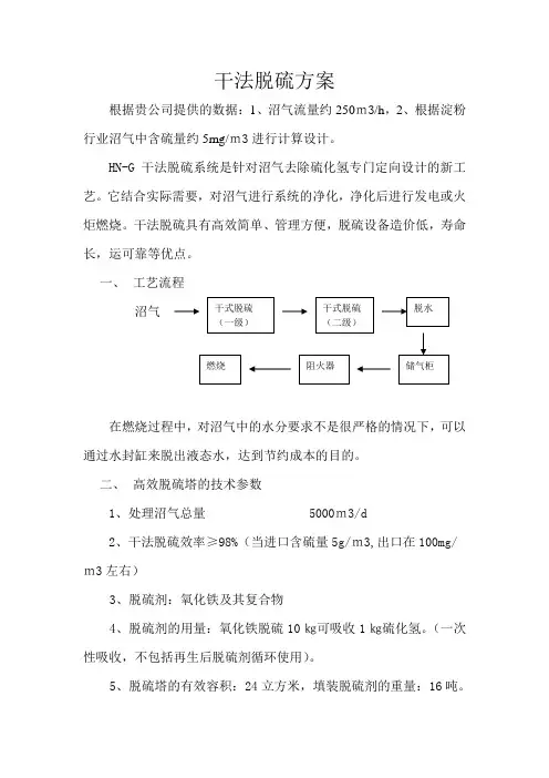干法脱硫方案