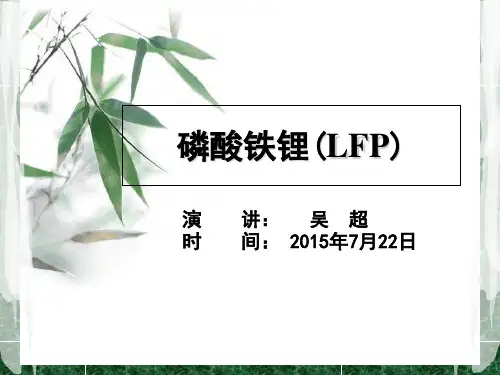 磷酸铁锂材料介绍-PPT课件