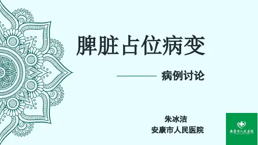 脾脏窦岸细胞血管瘤影像病例讨论