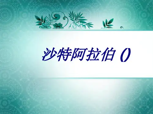 沙特阿拉伯课件