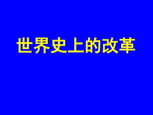 世界史上的改革