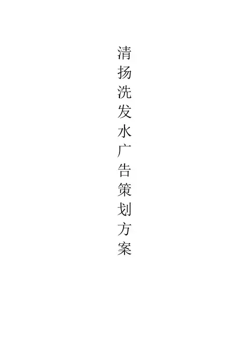 清扬广告策划案