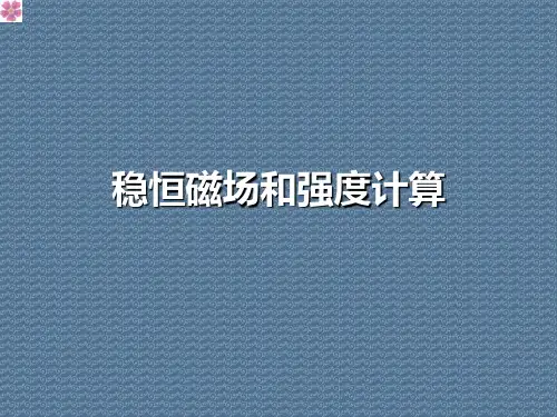 稳恒磁场和强度计算