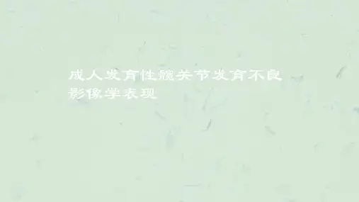 髋关节X线片测量角度课件