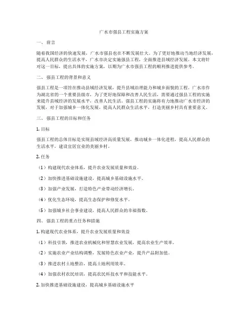 广水市强县工程实施方案