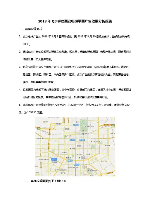 西安电梯广告效果分析报告完美版