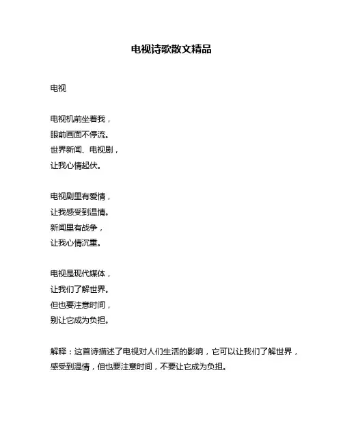 电视诗歌散文精品