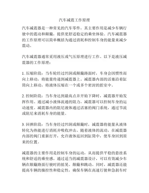 汽车减震工作原理