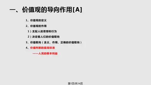 创造价值 追求理想PPT课件