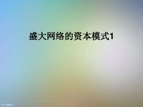 盛大网络的资本模式1