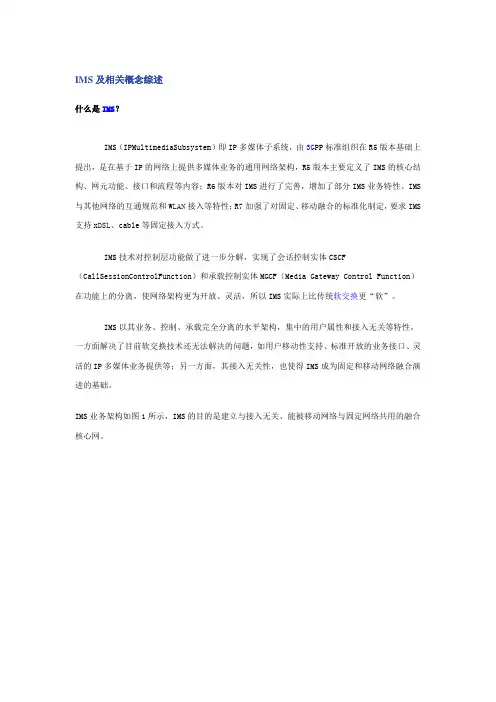IMS及相关概念综述