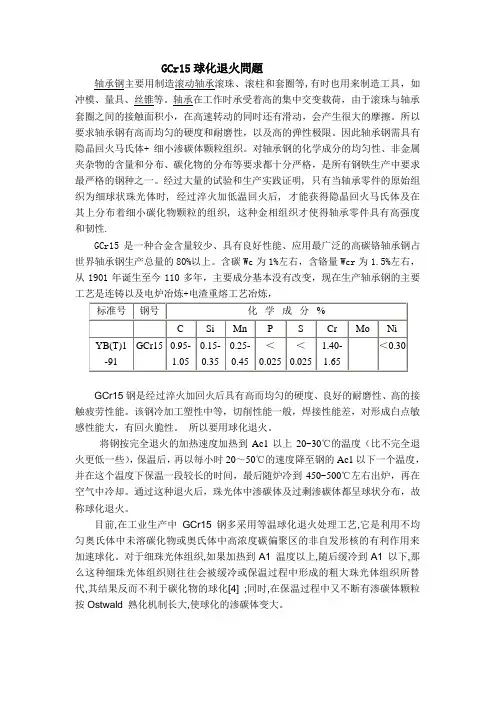 轴承钢球化退火问题