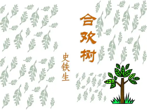 高一语文合欢树
