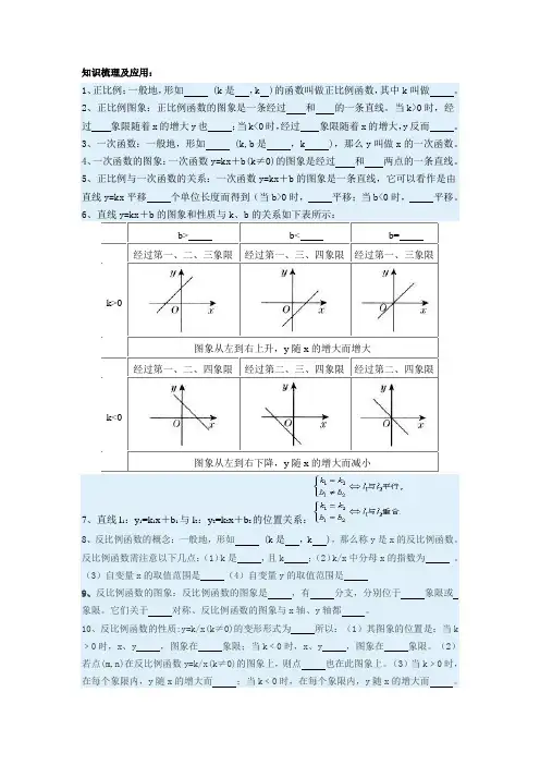 初中数学——函数