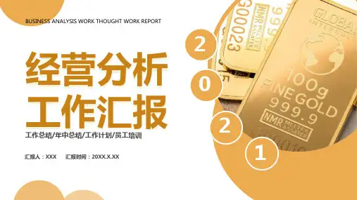 公司经营分析工作汇报ppt