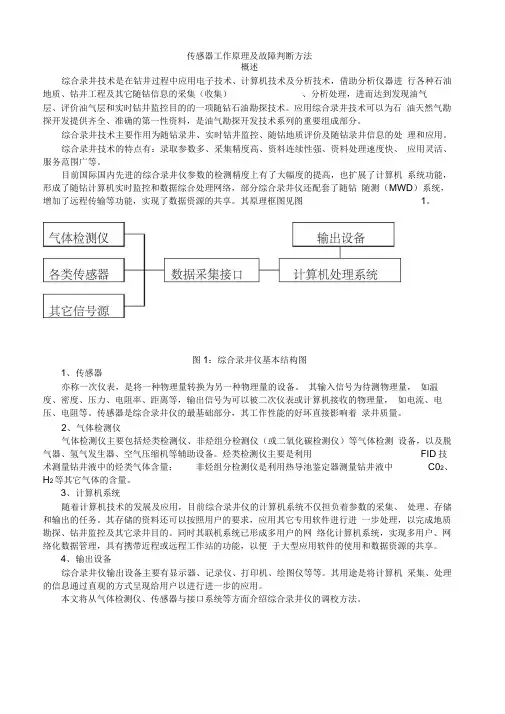 传感器工作原理及故障判断方法