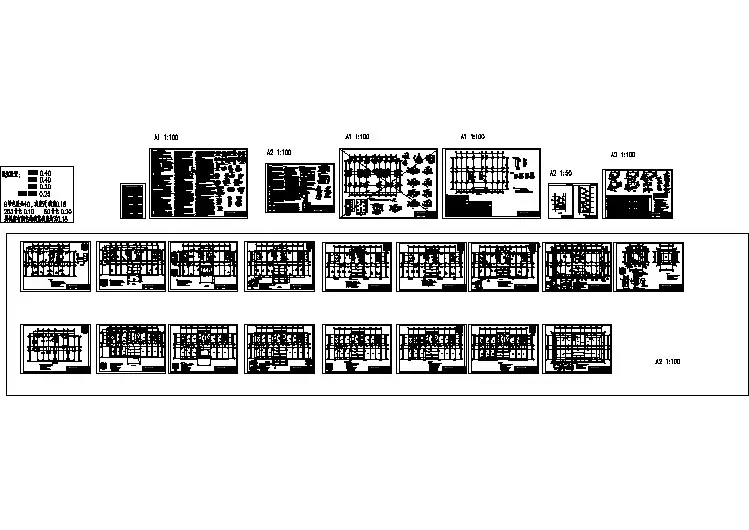 某学校框架结构艺术楼全套结构施工图纸