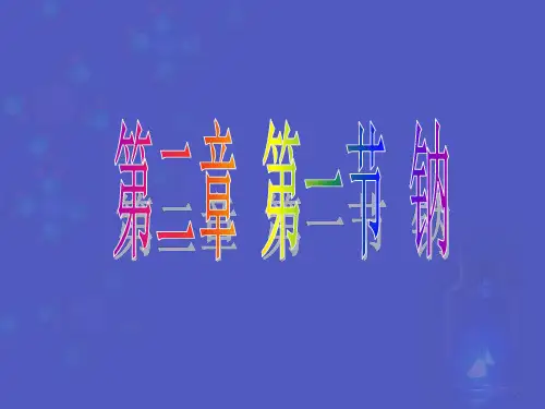 人教版高中化学必修一《金属的化学性质钠》教学课件