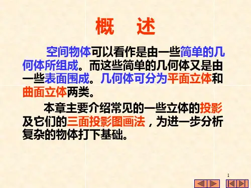 工程制图第三章体的投影