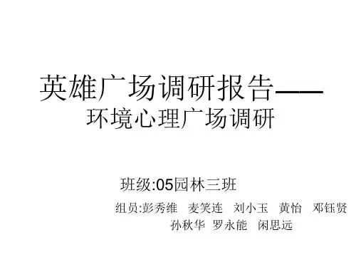 英雄广场调研报告