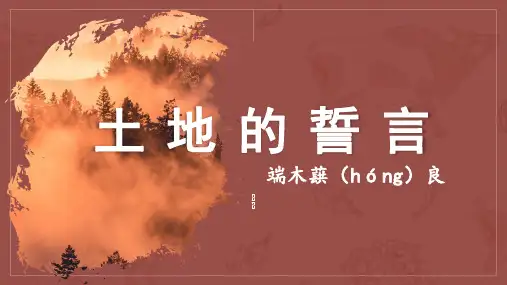 《土地的誓言》ppt课件