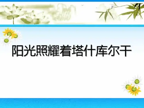 音乐阳光照耀着塔什库尔干赏析课件.pptx