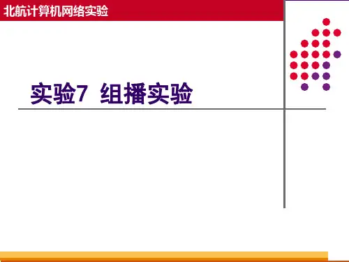计算机网络-组播实验