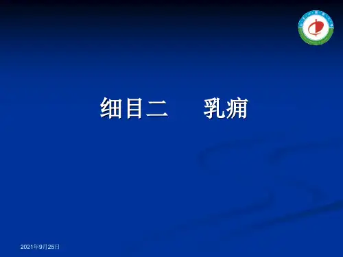 《中医外科学》课件  细目二 乳痈