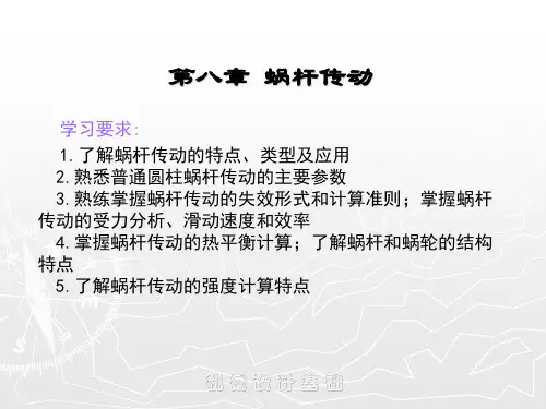 8蜗杆斜齿设计解析